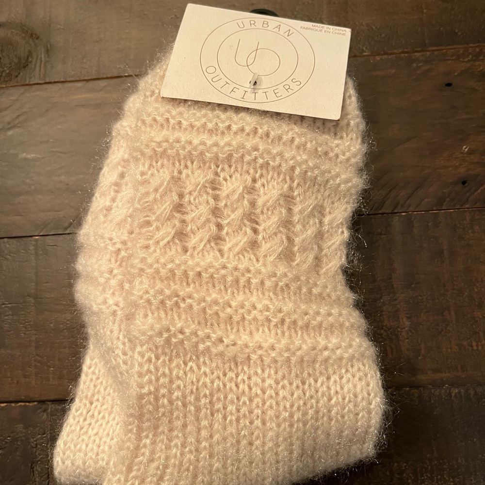 Urban Outfitters Cream Knit Socks